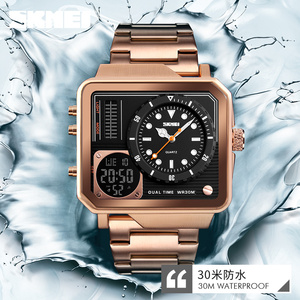 <span class=keywords><strong>Skmei</strong></span> — montre numérique à bracelet en acier inoxydable, étanche, <span class=keywords><strong>1392</strong></span> - Product Image 6