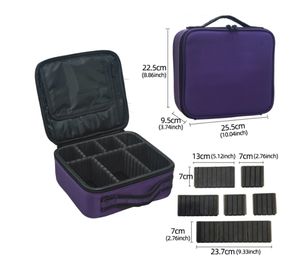 กล่องเครื่องสำอางความจุสูงกระเป๋าใส่เครื่องสำอางกระเป๋าใส่ของออกแบบโลโก้ใหม่ซักได้สีแดงสีชมพูสีดำมีตัวอักษร<span class=keywords><strong>2022</strong></span> - Product Image 3