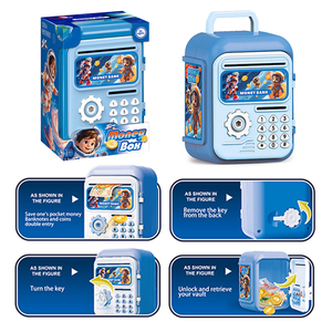 Hucha ATM para Niños con Cerradura de Llave, Caja de Ahorro de Plástico, Hucha ATM para Monedas, Juguete Educativo para Niños - Product Image 4