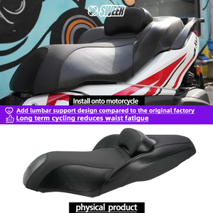 Accesorios para Motocicleta Yamaha XMAX300 Años 23-26, Funda Grande Negra Impermeable para Asiento, Base de Cojín - Product Image 4