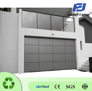 <span class=keywords><strong>Porte</strong></span> <span class=keywords><strong>de</strong></span> <span class=keywords><strong>garage</strong></span> sectionnelle automatique moderne en acier avec ouvre-<span class=keywords><strong>porte</strong></span> intelligent Wi-Fi et panneaux isolés, surface finie pour villa <span class=keywords><strong>de</strong></span> luxe - Product Image 1