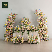 Arco de Flores en Forma de Cuerno, Color Crema Terracota, Estilo Vintage, para Bodas Rústicas, Fiestas de Otoño y Eventos al Aire Libre
