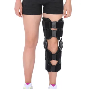 TJ-KM006 Hinged ROM Knee Brace, Adjustable Post Op Patella Brace Support Stabilizer Pad Orthosis Splint Wrap Medical Orthopedic