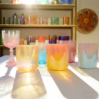 Produits spirituels HF, bols chantants en cristal de quartz alchimique, chakra pour la guérison, bain sonore, bols sonores en cristal, méditation, yoga