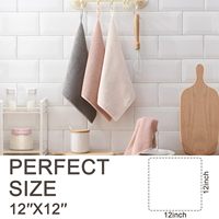 Chiffons de cuisine en microfibre Eurow ultra absorbants, séchage rapide, tissage gaufré, carrés, durables, réutilisables, surfaces douces