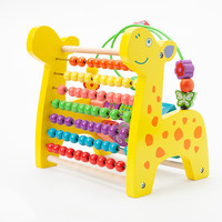 Juguete Educativo de Madera para la Primera Infancia, Rompecabezas de 40 Piezas con Temática Animal, Juego de Enhebrar Cuentas, Percusión, Multifuncional, Unisex, 0-24 Meses