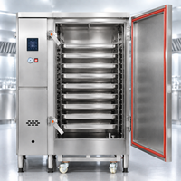 Cuiseur vapeur électrique commercial In-Smart ISMT-R à 12 plateaux en acier inoxydable 220V 120W pour la cuisson à la vapeur de pains, gâteaux de riz, poisson et gyozas