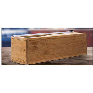 Distributeur de papier d'aluminium en bambou de haute qualité Grand distributeur de film plastique avec coupe-glissière - Product Image 6