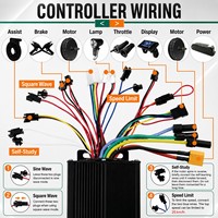 Kit de Conversión de Bicicleta Eléctrica de 2000W 72V con Tracción Trasera, Rueda Libre, Pantalla LCD S866, Controlador KT-V12L, Acelerador y Freno