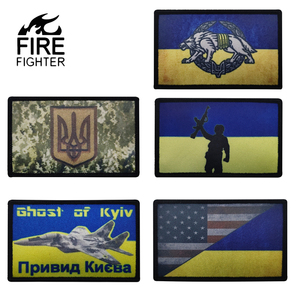 मुद्रण शैली उरेन ध्वज बुना हुआ मुद्रण हुक और लूप कपड़े के सामान के लिए जैकेट और बैग के लिए सामान पैच - Product Image 2