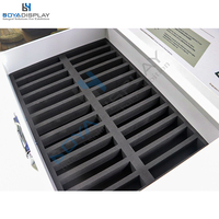 Valise de présentation sur mesure pour échantillons de granit, marbre et quartz