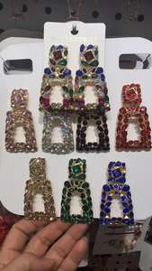 Imcute — boucles d'oreilles carrées, en strass, pour femmes, accessoires, bijoux de luxe pour dames, nouvelle tendance - Product Image 5