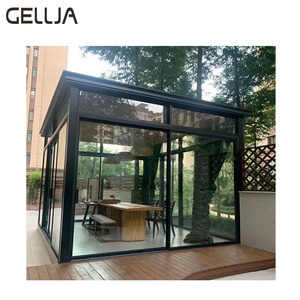 Solárium de Techo Triangular con Vidrio Templado Low-E, Estándar NFRC de EE. UU., Moderno, para Villas, Cubierta de Patio Exterior, Fácil Instalación - Product Image 5