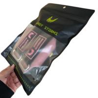 Vente en gros de t-shirt transparent sweat-shirt sac zip-lock emballage givré avec joint à trois côtés logo mat refermable pour chaussures