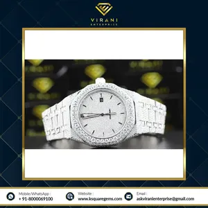 La plupart des ventes à la mode VVS Clarity Moissanite Diamond Watch pour le cadeau de promotion du fabricant indien - Product Image 4