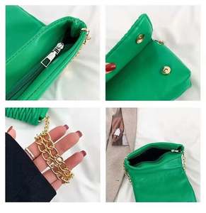 Sacs à main pour femmes en cuir PU souple, sacs bandoulière de luxe pour dames, nouvelle mode, petit sac carré, sacs à bandoulière - Product Image 5