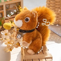 Meilleure vente Posture debout simulé jouets en peluche petit écureuil en peluche mignon poupée Cape écureuil jouets en peluche