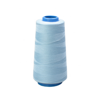 Fil à coudre en polyester 40S/2 402 403 pour machine à coudre jeans, couleur personnalisée OEM