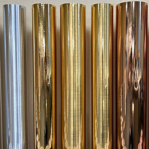 SOMITAPE <strong>Printable</strong> Gloss Chrome Brushed PET Silver Permanent Self <strong>Adhesive</strong> <strong>Vinyl</strong> Cut Sticker <strong>Roll</strong> - Product Image 3