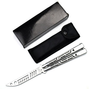 Coltello a Farfalla Pieghevole OEM con Lama non Affilata Personalizzabile Strumento Manuale da Allenamento EDC per Esercitazione Prezzo di Fabbrica Conveniente - Product Image 6