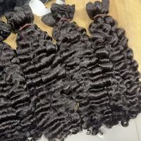 Offre Spéciale : Lots de Cheveux Bouclés Bruts Birmans, Cuticules Alignées, Cheveux Bouclés Volumineux, Cheveux Humains Bruts Ondulés Cambodgiens d'un Seul Donneur