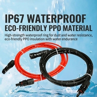 Cable de Almacenamiento de Energía Solar Fotovoltaica Personalizado de 4 mm² y 6 mm² con Conector MC4 para Almacenamiento de Baterías de Paneles Solares