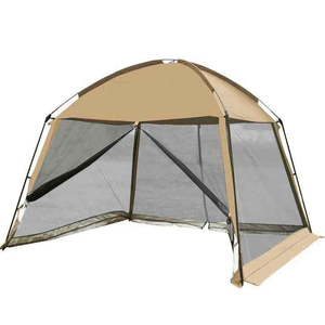 Grande tente de camping en maille d'extérieur, auvent, gazebo, écran solaire, maison pour 4 à 8 personnes, produit de sport et de divertissement - Product Image 1