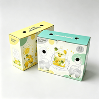 Boîte d'emballage et d'expédition en carton ondulé personnalisée avec logo flexographique pour 6 ou 12 packs de boissons, bières, jus, sodas en canettes