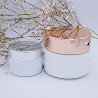 Pot cosmétique de luxe en céramique rond de 100 ml pour soins de la peau, 50 ml pour crème contour des yeux