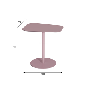 Eaho Minimalist Corner-Friendly Metal <strong>Table</strong> with <strong>Circular</strong> Base and Unique Top <strong>Coffee</strong> <strong>Table</strong> - Product Image 3