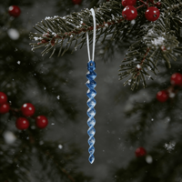 Décorations de Noël suspendues en forme de colonne de glace en plastique transparent de qualité supérieure pour festivals et célébrations promotionnelles