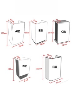 Mini table <span class=keywords><strong>de</strong></span> réception moderne bon marché Comptoir <span class=keywords><strong>de</strong></span> réception 80cm en bois blanc Petite réception à vendre - Product Image 6