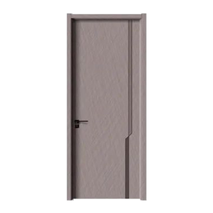 <span class=keywords><strong>Porte</strong></span> en bois massif simple et élégante, insonorisée, en cristal de carbone, personnalisée pour les résidences, avec serrure intelligente - Product Image 3