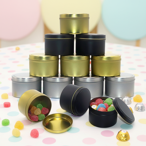 กระป๋องโ<span class=keywords><strong>ล</strong></span>หะทรงก<span class=keywords><strong>ล</strong></span>มแบบสุญญากาศสำหรับบรรจุอาหารเกรดโรงงาน ผลิตตามสั่ง สำหรับเก็บชา กาแฟ คุกกี้ - Product Image 1