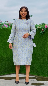 Xu hướng sản phẩm mới đến Châu Phi ăn mặc phong cách phụ nữ thanh lịch thực vật ocasional mẹ của cô dâu ăn mặc - Product Image 2