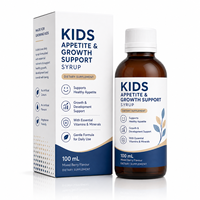Fabricant de compléments alimentaires sur mesure, formule personnalisée, sirop nutritionnel pour enfants OEM ODM 100 ml avec L-Lysine, Zinc, Vitamines et Minéraux, marque privée