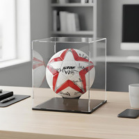 Deluxe Staubdichte Vitrine Selbstmontage Acryl-Fußball-Displaybox Würfelförmige Thekenvitrine für Pop-Figuren Sammlerstücke