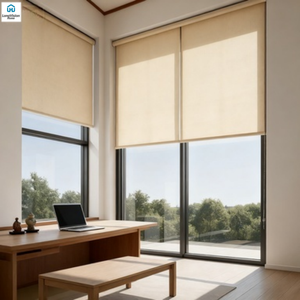 Persianas enrollables opacas motorizadas con integración de aplicaciones y soporte de <span class=keywords><strong>interruptor</strong></span> de pared para vestíbulos y oficinas de techo alto - Product Image 5