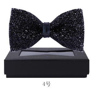 Corbata de Moño de Cristal con Diamantes y Mariposa en 12 <span class=keywords><strong>Colores</strong></span> para Novio, Accesorios de Traje Formal para Boda, Precio Bajo - Product Image 1