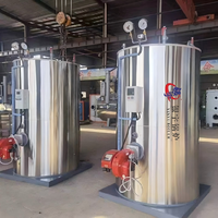 Chaudière verticale industrielle entièrement automatique à gaz, mazout et eau, haute efficacité énergétique, compacte, pour chauffage de piscines d'hôtels