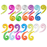 Nouveaux Ballons en Aluminium Décoratifs à Double Spirale et à Boucle Simple, Écologiques, Vente en Gros pour Décorations de Fête d'Anniversaire