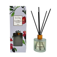 Diffuseur de parfum d'ambiance en verre à petite ouverture pour huiles essentielles, diffuseur à bâtonnets en rotin, parfum longue durée sans flamme, vente en gros