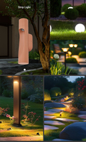 Applique murale LED extérieure moderne Becoled en aluminium, étanche IP65, longue bande lumineuse pour jardin et rue, éclairage décoratif mural