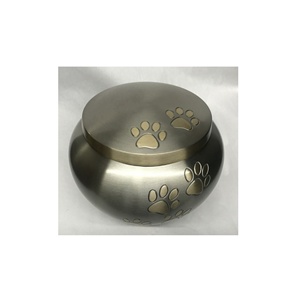 Urnes de crémation de finition blanche Simple imprimée de patte Urne de crémation de compagnon Urne de crémation d'animal familier/cendres de bébé tenant l'urne de souvenir - Product Image 6