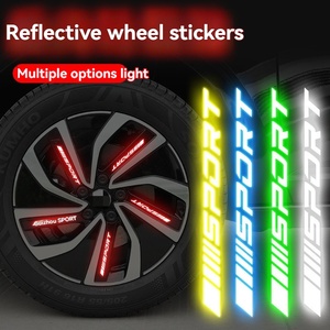 Pegatinas Reflectantes para Ruedas de <span class=keywords><strong>Coche</strong></span>, Pegatinas Deportivas para Llantas, Pegatinas Luminosas para <span class=keywords><strong>Coche</strong></span>, Modificación Deportiva - Product Image 1