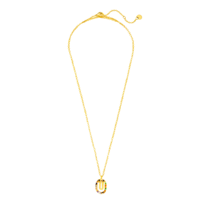 Collana con Ciondolo a Forma di Lettera U con Diamante 10x15cm, Stile Collare, Gioielli alla Moda - Product Image 2