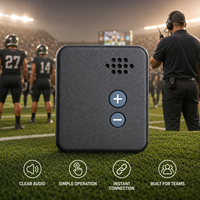 MYT S2 - Mini Walkie Talkie Deportivo Ligero y Compacto con Receptor Unidireccional para Entrenadores de Hockey sobre Hielo, Comunicación en Equipo, Entrenamiento Deportivo