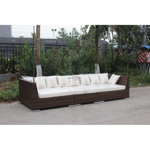 Sueño <span class=keywords><strong>tumbona</strong></span> sofá <span class=keywords><strong>reclinable</strong></span> Sillas Para Piscina de jardín de ratán cama de mimbre blanco Chaise Lounge cabaña - Product Image 4