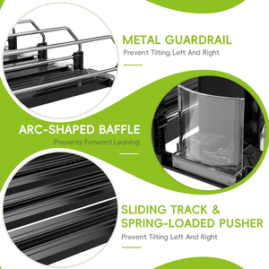 Shelf Pusher Pack Pusher Shelf Fast Shipping Display <b>Clips</b> Strips Supermarket Rack Pusher - Product Image 2