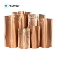 Sac à fermeture éclair en aluminium Mylar métallique coloré imprimé sur mesure